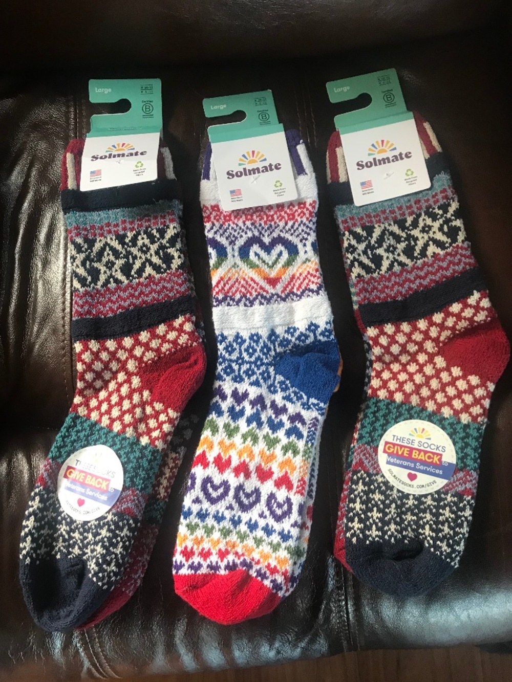Solmate Socks 3Pair Made in USA